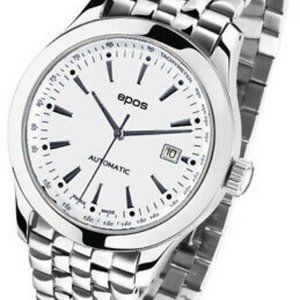 Epos Automatic Men's Swiss Made White Watch 3376